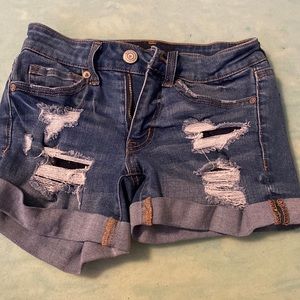 00 aeropostale low rise midi 3’ seam shorts